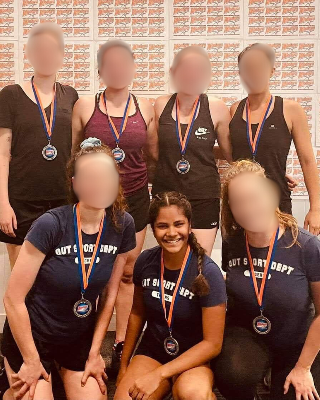 QUT indoor netball team